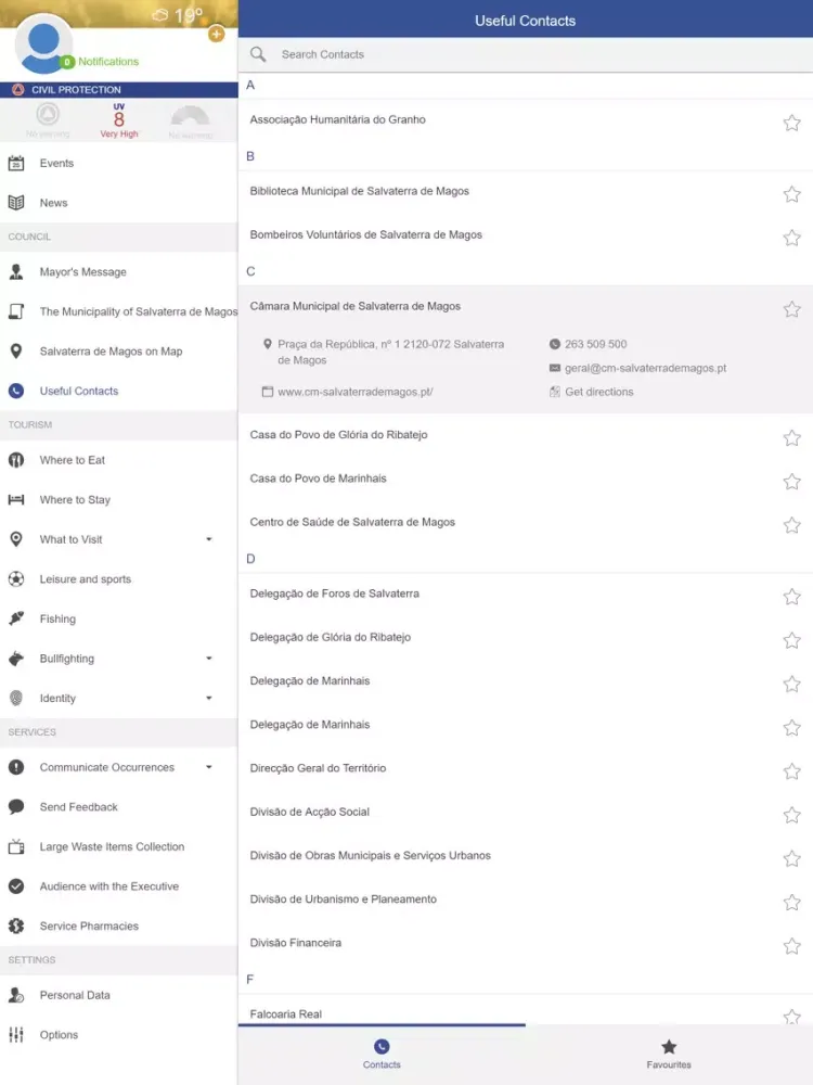 Município Salvaterra de Magos iPad 应用截图