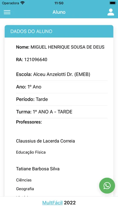 Capturas de pantalla de Educa Franco - Portal do Aluno