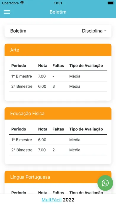 Capturas de pantalla de Educa Franco - Portal do Aluno