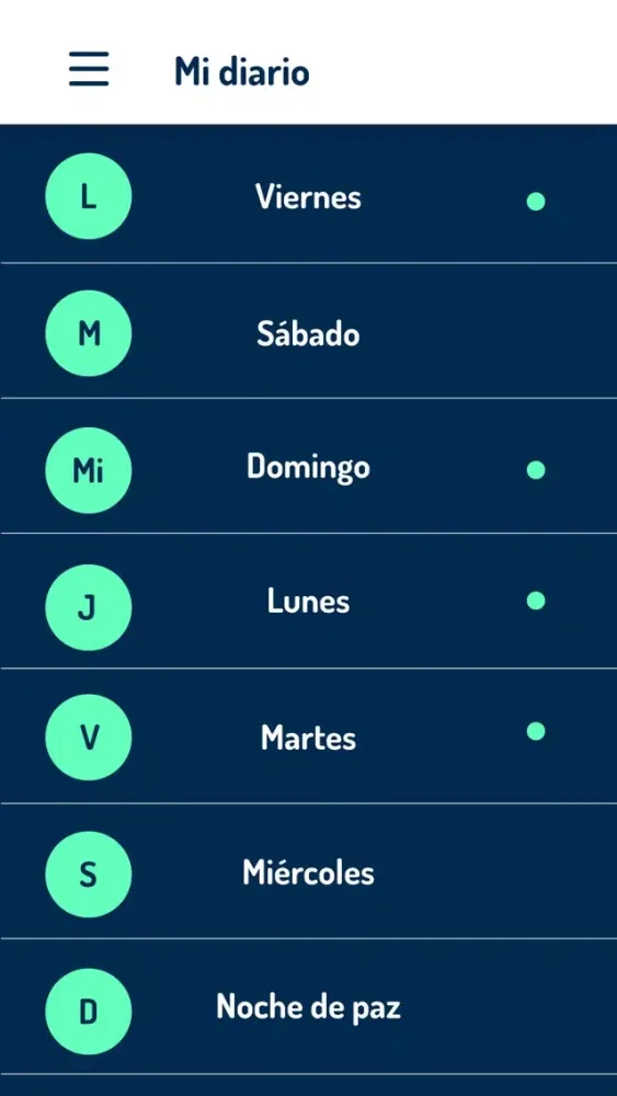 Screenshot di Mi diario navideño