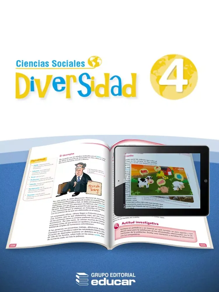 Tangkapan layar Vector Z | Ciencias Sociales Diversidad 4 iPad 