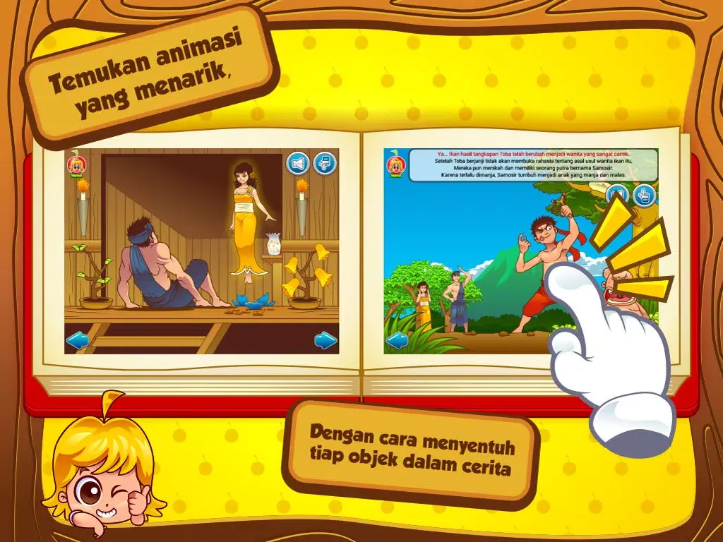Cerita Anak: Kisah Danau Toba iPad  Screenshots