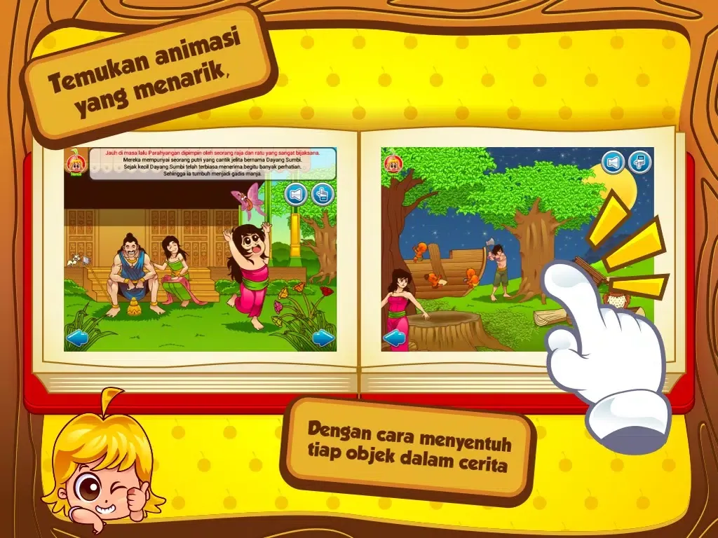 Cerita Anak: Tangkuban Perahu iPad 应用截图