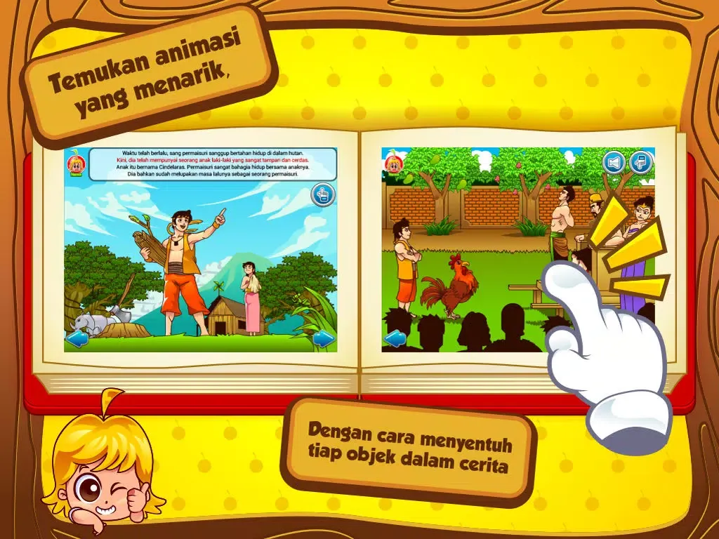 Cerita Anak: Kisah Cindelaras iPad  Screenshots