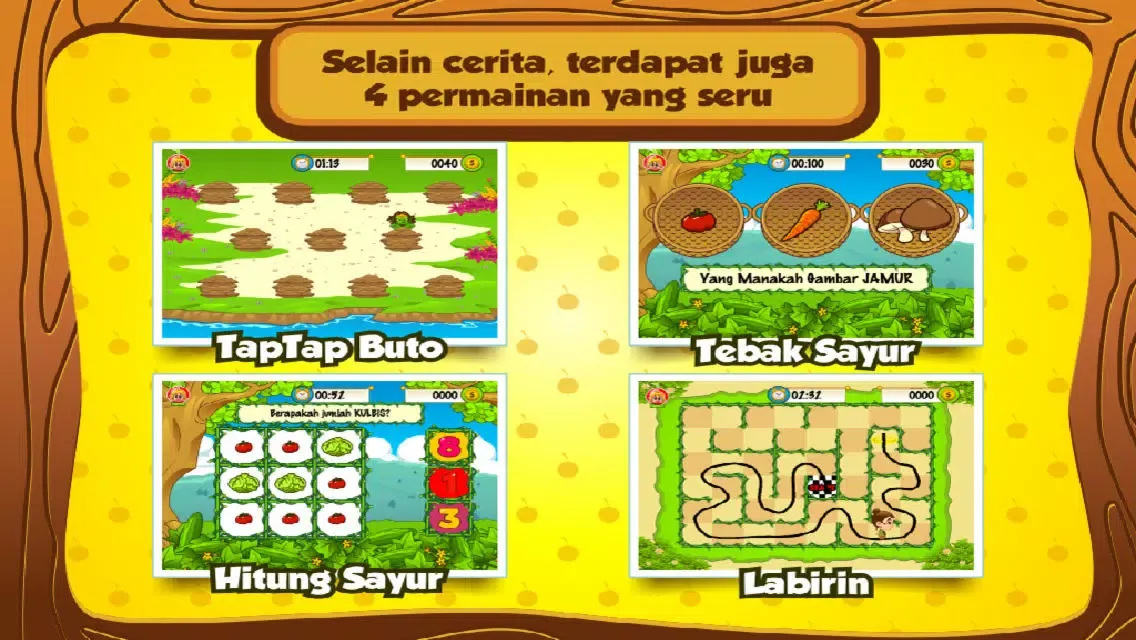 تصاویر Cerita Anak: Kisah Timun Mas