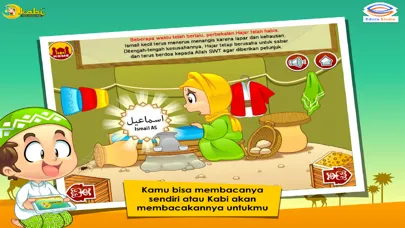 Capturas de tela do Kisah Nabi Ismail Kecil AS
