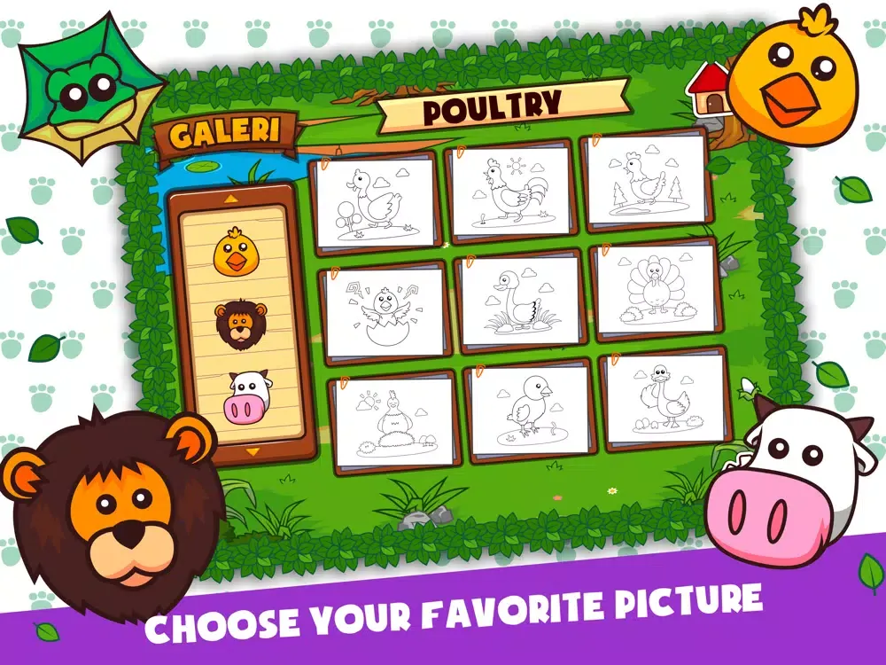 Скриншоты Coloring Land Animals (Full) iPad 