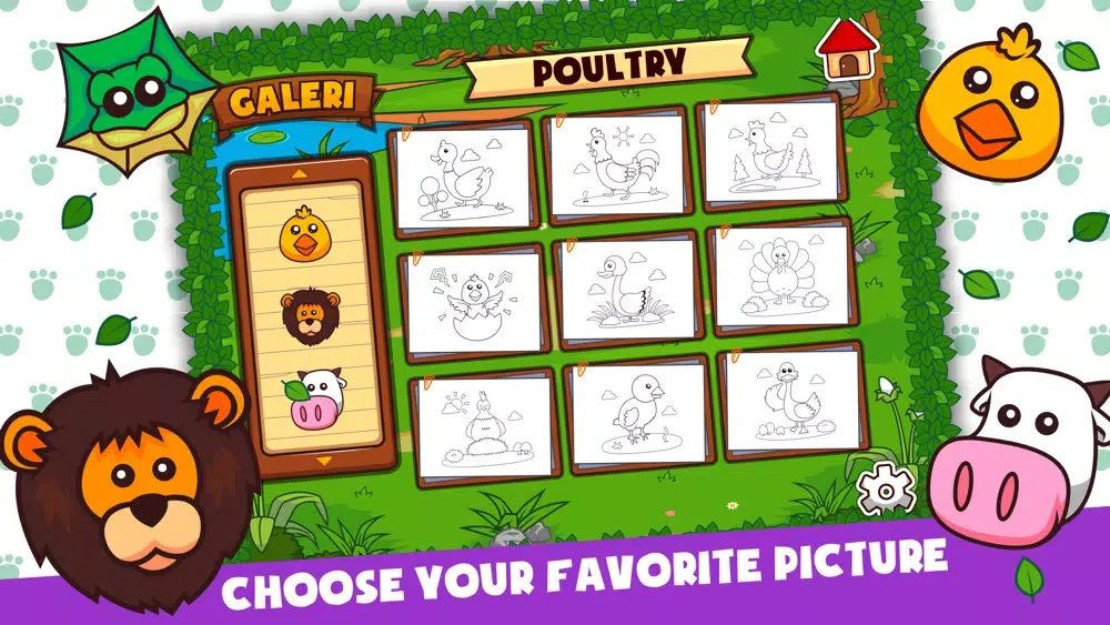 Скриншоты Coloring Land Animals (Full)