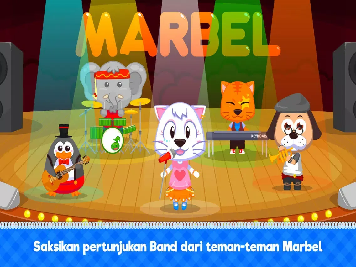 Tangkapan skrin Marbel Musik Full - Seri Belajar & Game Edukasi iPad 