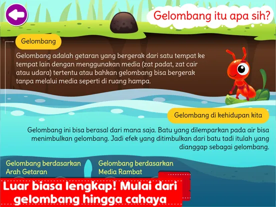 Screenshot di Marbel Sains : Gelombang iPad