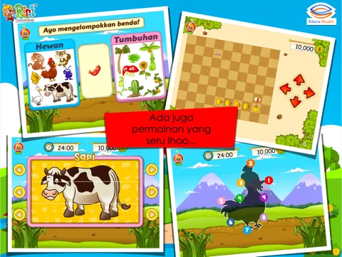 Ayam Jantan dan Rubah Licik - Cerita Anak Interaktif iPad  스크린샷