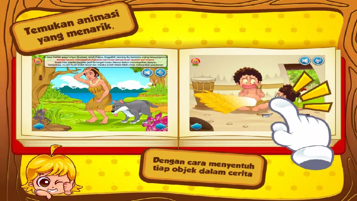 Capturas de tela do Cerita Anak: Asal Usul Burung Cendrawasih