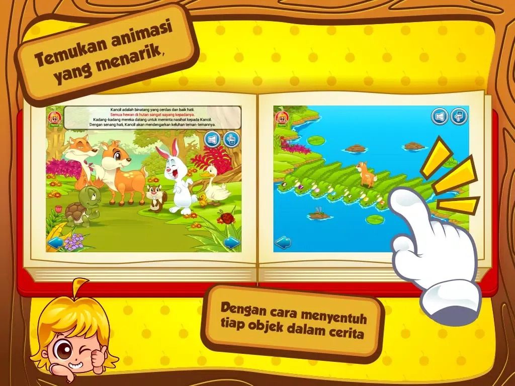 Скриншоты Cerita Anak: Kancil dan Buaya iPad 