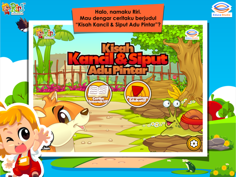 صور Kancil dan Siput Adu Pintar - Buku Cerita Anak Interaktif iPad 