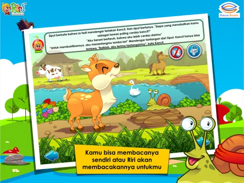 Kancil dan Siput Adu Pintar - Buku Cerita Anak Interaktif iPad Screenshots