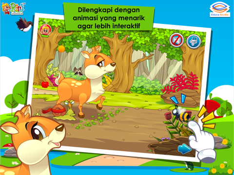 صور Kancil dan Siput Adu Pintar - Buku Cerita Anak Interaktif iPad 