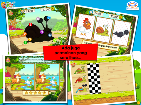 صور Kancil dan Siput Adu Pintar - Buku Cerita Anak Interaktif iPad 