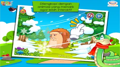 Ảnh chụp màn hình của Landak Tidak Tahu Terima Kasih - Buku Cerita Anak Interaktif