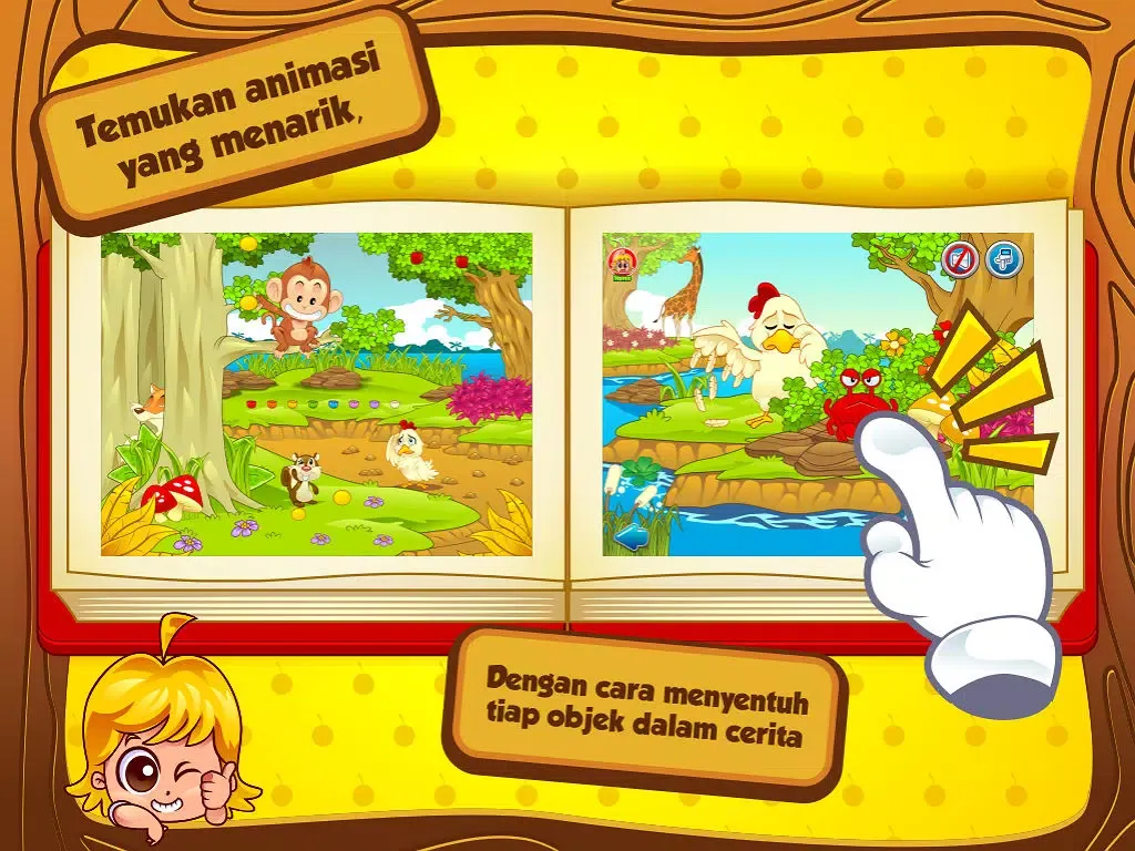 Cerita Anak: Monyet dan Ayam iPad  スクリーンショット