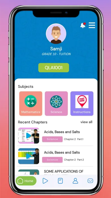 Capturas de tela do Bright Learning App