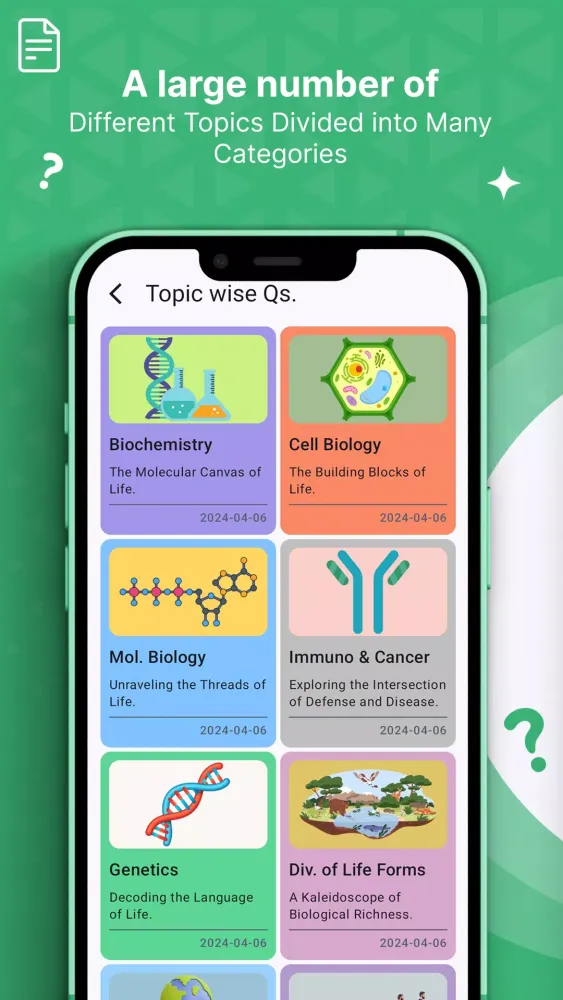 EGQ: Life Science MCQs App.应用截图