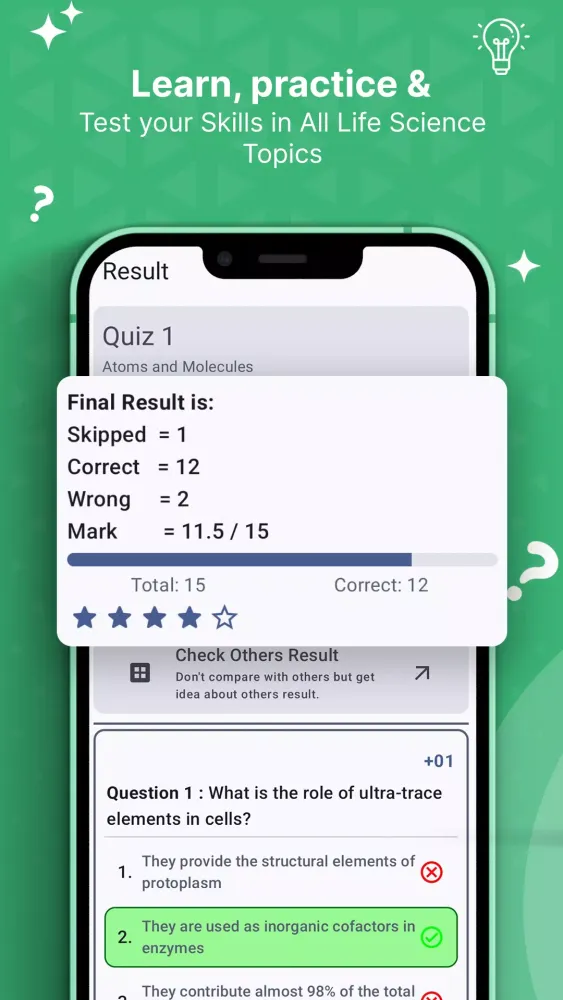 EGQ: Life Science MCQs App.应用截图