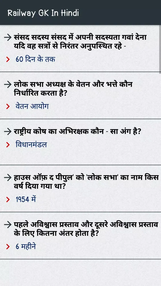 Railway Group D GK In Hindi Ekran Görüntüleri