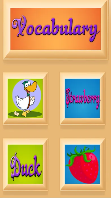 Zrzuty ekranu fruits - animals english exercises kindergarten