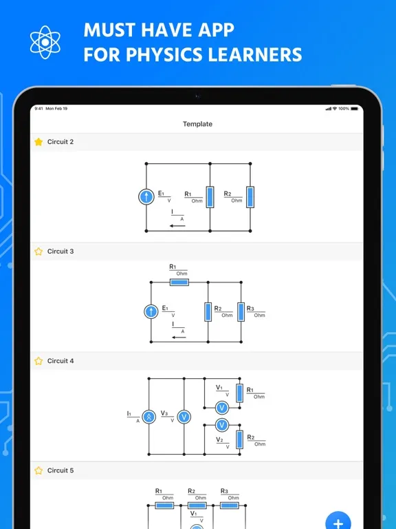 Tangkapan layar Circuit Builder Calc: Solver iPad 