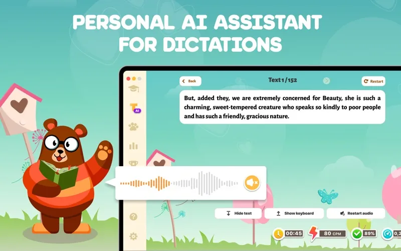 Capturas de tela do Master of Typing for Kids