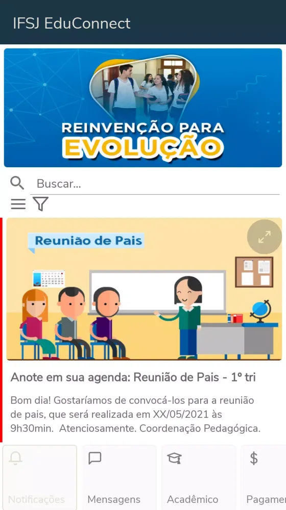 Zrzuty ekranu IFSJ – ESCOLAS