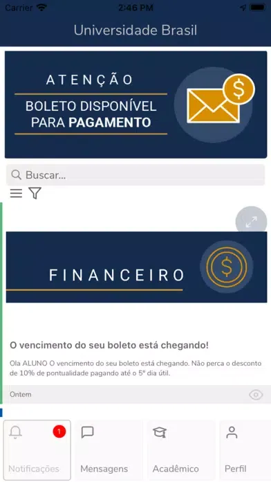 Скриншоты Universidade Brasil