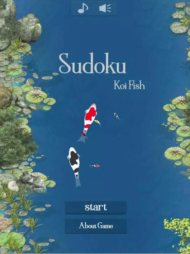 Tangkapan layar Sudoku koi fish iPad 
