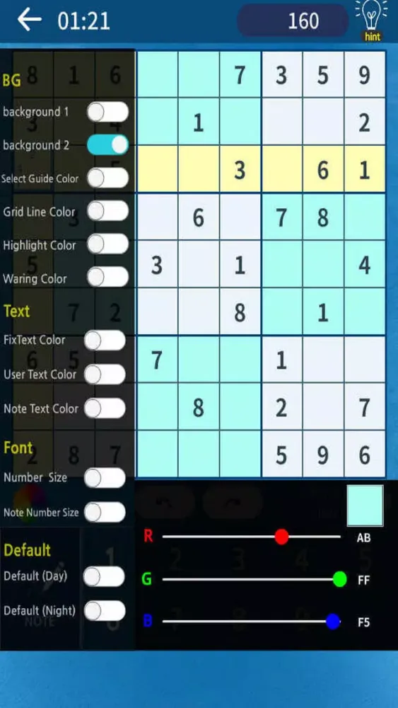 Tangkapan layar Sudoku koi fish