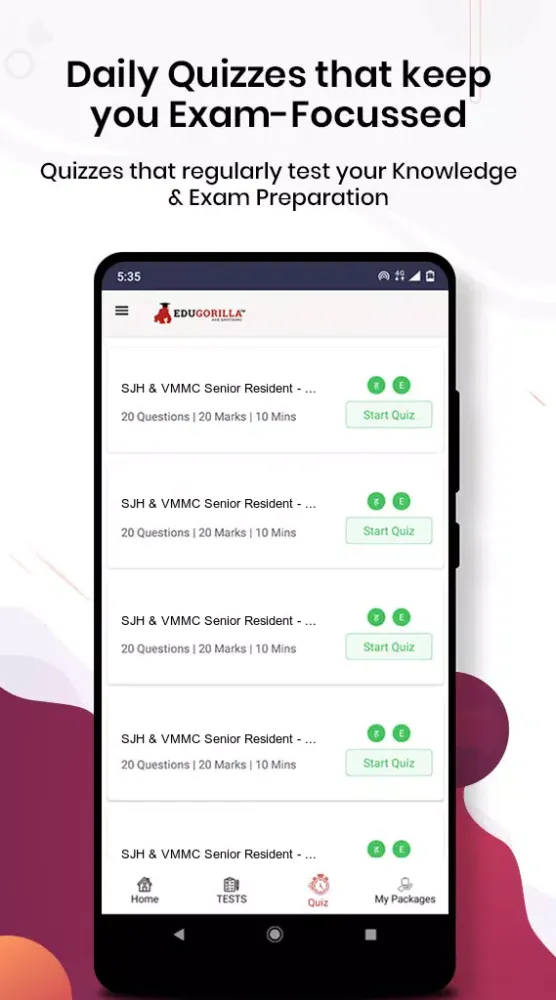 VMMC & SJH Senior Resident Moc Screenshots