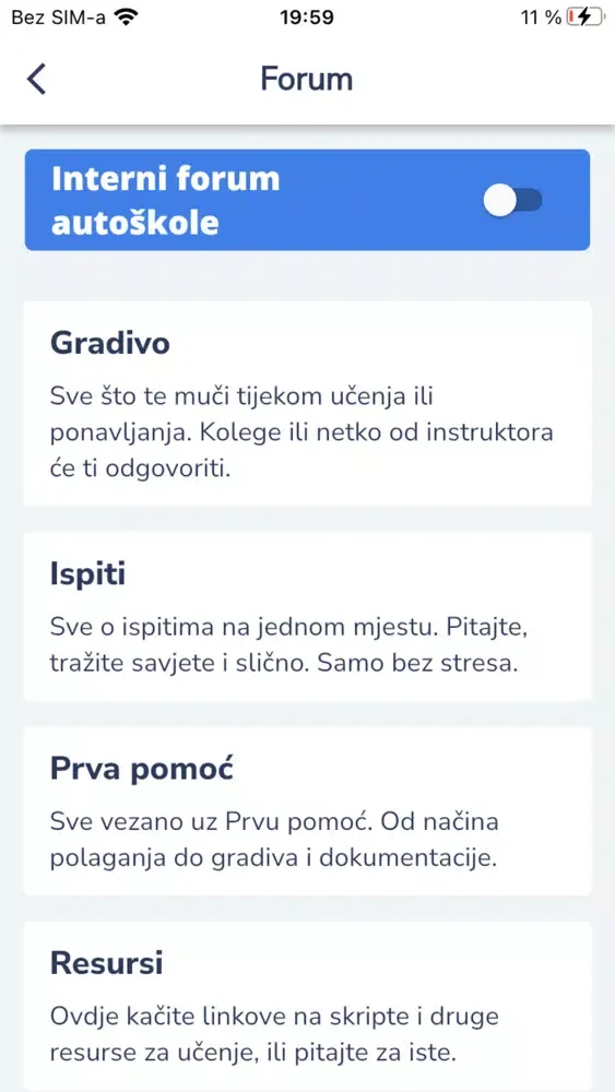 EduHub: Autoškole应用截图