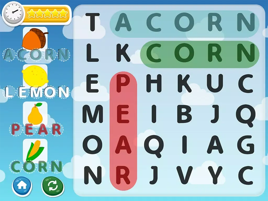 Tangkapan layar Word Search for kids