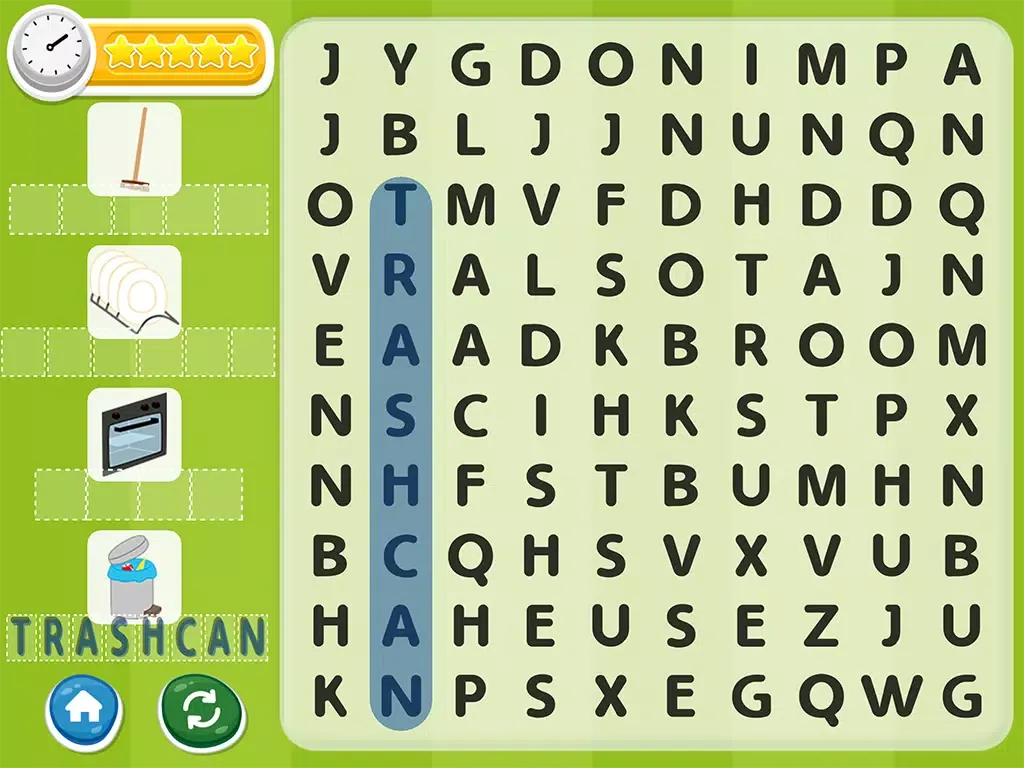Tangkapan layar Word Search for kids