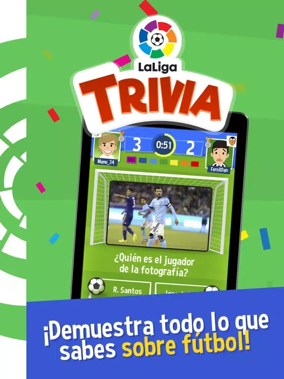 Capturas de tela do TRIVIA LaLiga fútbol iPad 