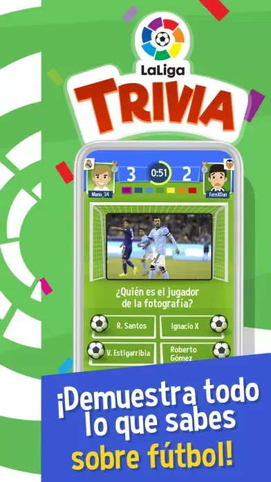 Capturas de tela do TRIVIA LaLiga fútbol