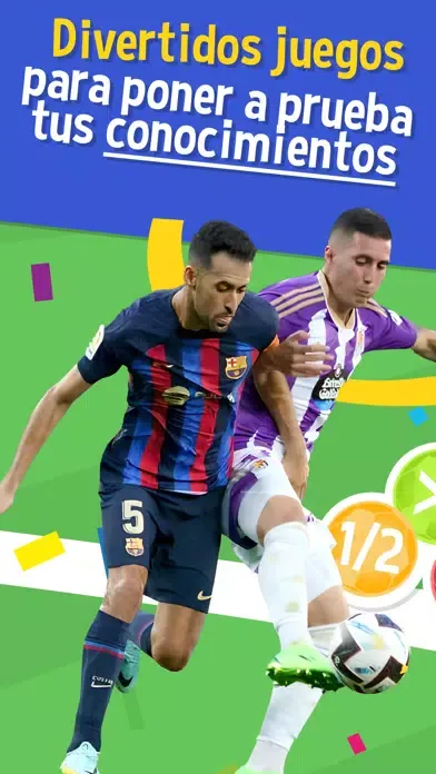 Capturas de tela do TRIVIA LaLiga fútbol
