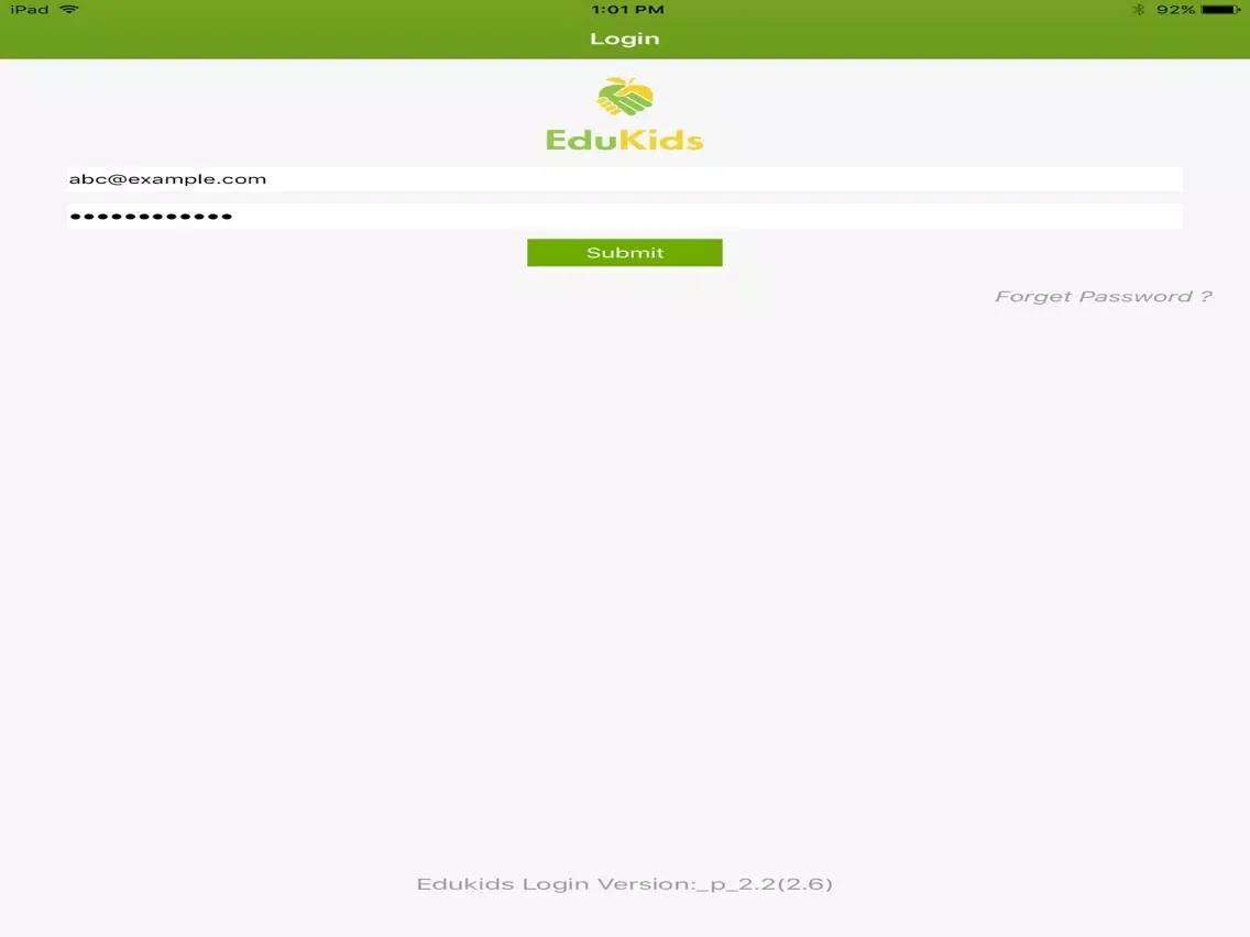 EduKids Login iPad 應用截圖