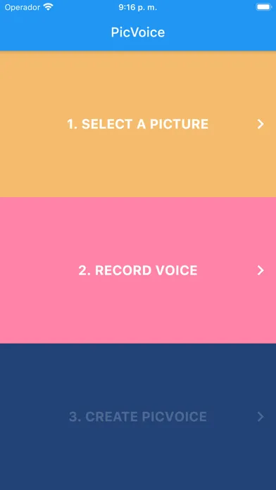 Capturas de pantalla de PicVoice: Pictures with voice!