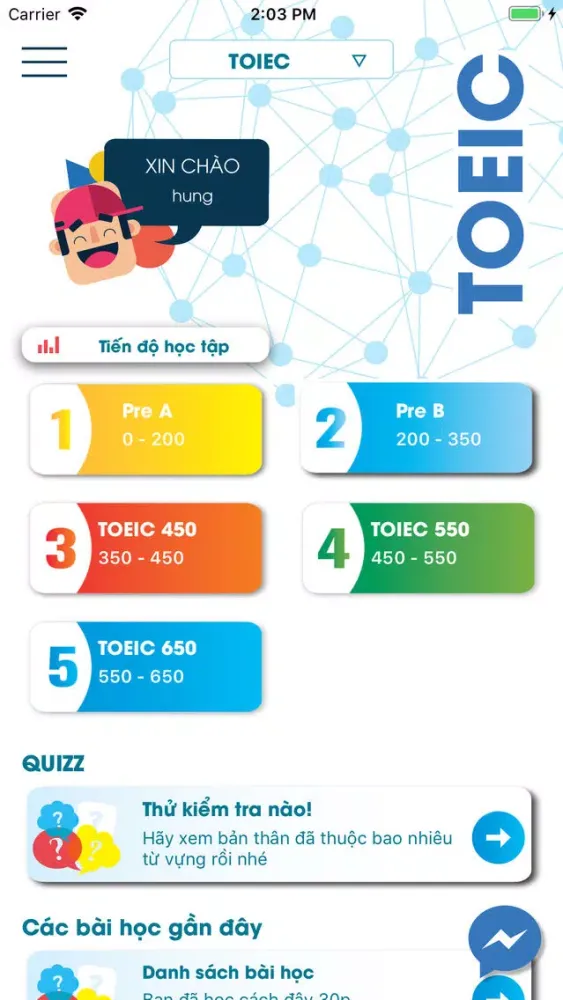 Capturas de pantalla de Elogy- Học Tiếng Anh online