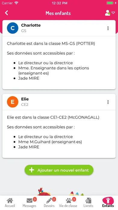 Capturas de tela do Educartable