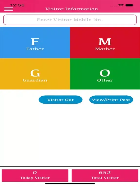 Edunext Visitor App iPad  স্ক্রিনশট