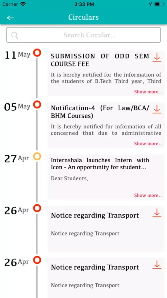 Capturas de tela do Shri Shankaracharya Campus