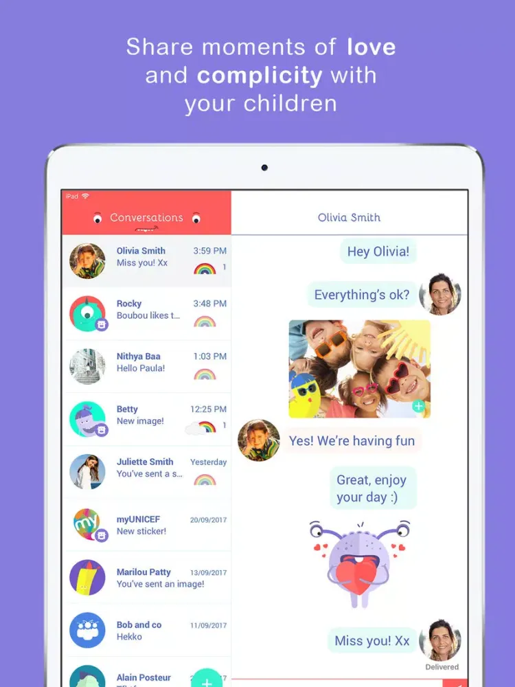 ภาพหน้าจอของ Monster Messenger iPad 