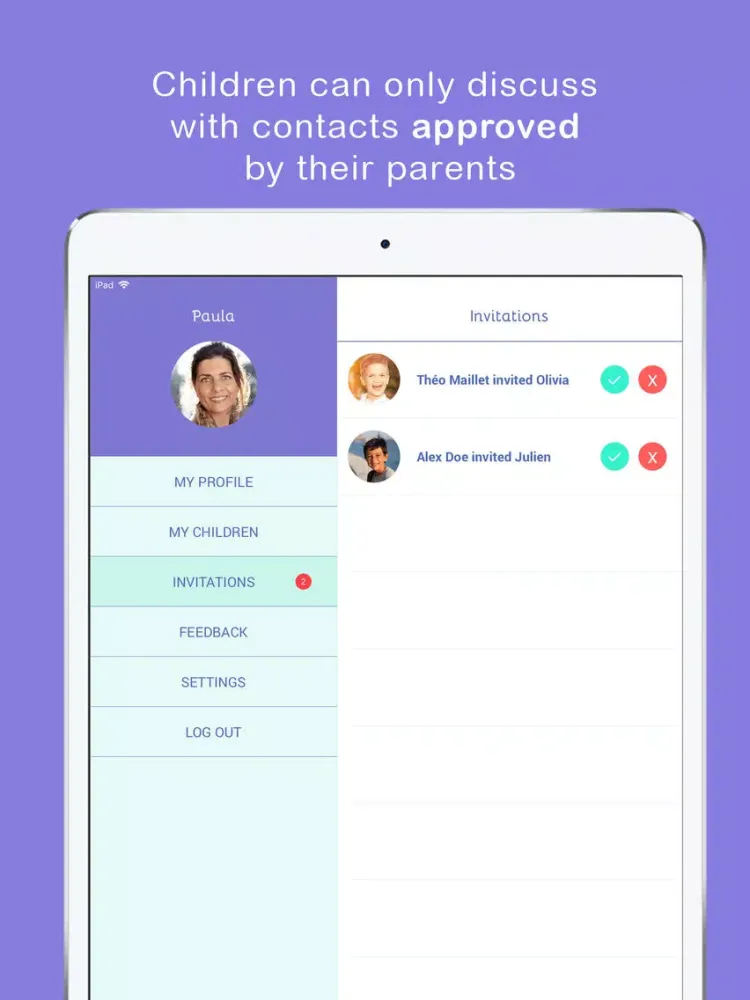 ภาพหน้าจอของ Monster Messenger iPad 