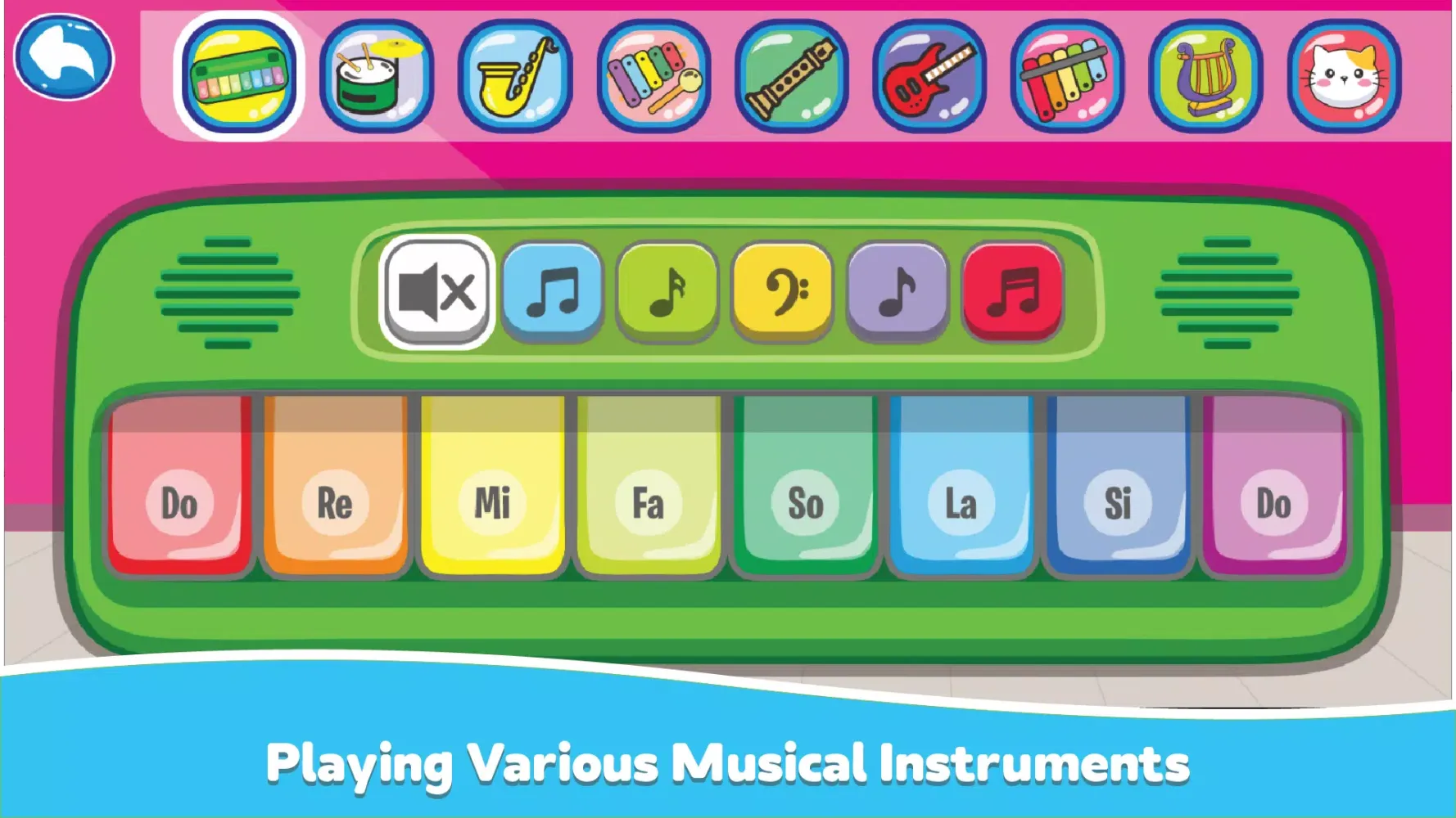 Ảnh chụp màn hình của Baby Piano